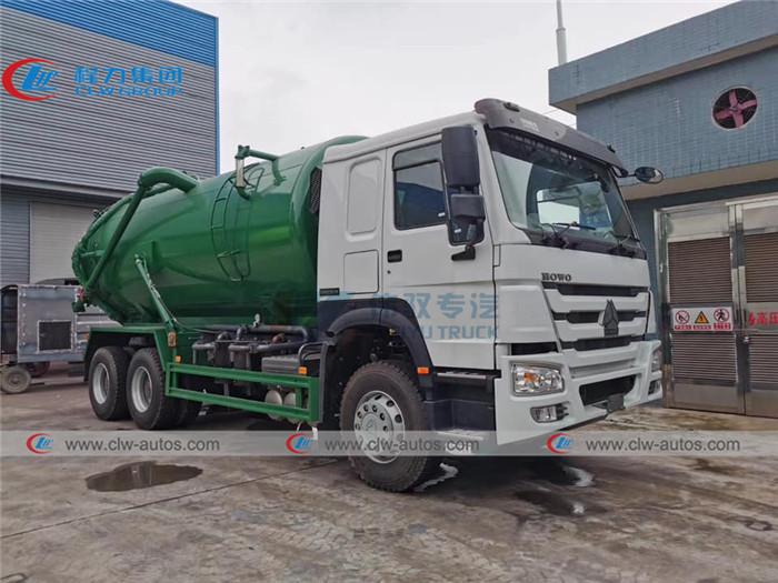 5000 Gallons Howo 336HP sewer cleaning truck With Moro Kaiser Pump