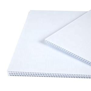 Quality 4mm White Corflute Sheets 4x8 Coroplast Sign Blanks For Advertising wholesale