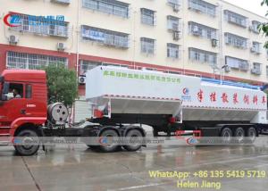 Quality SGS Tri Axle 56M3 Hydraulic Auger Grain Truck Trailer wholesale