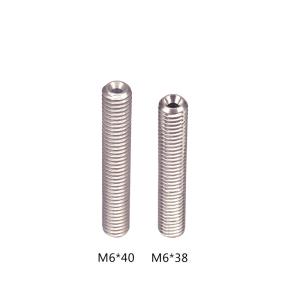 Quality Screw Thread Stainless Steel M6 3D Printer Throat Length 38mm 35mm wholesale