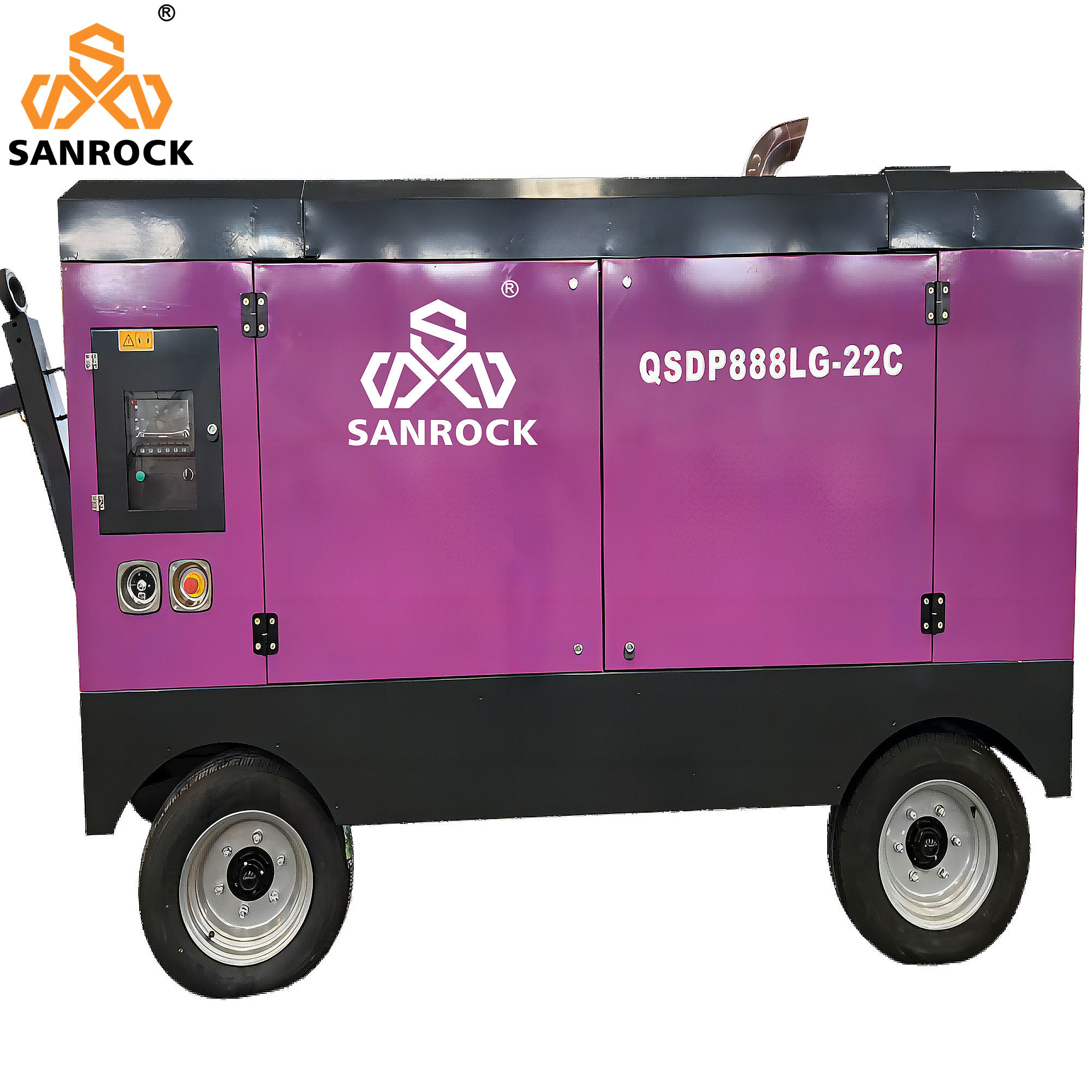 Mining 22 Bar High Pressure Portable Screw Air Compressor Machine