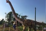 Waterproof Realistic Animatronic Dinosaur , Artificial Dinosaur Lawn Ornament