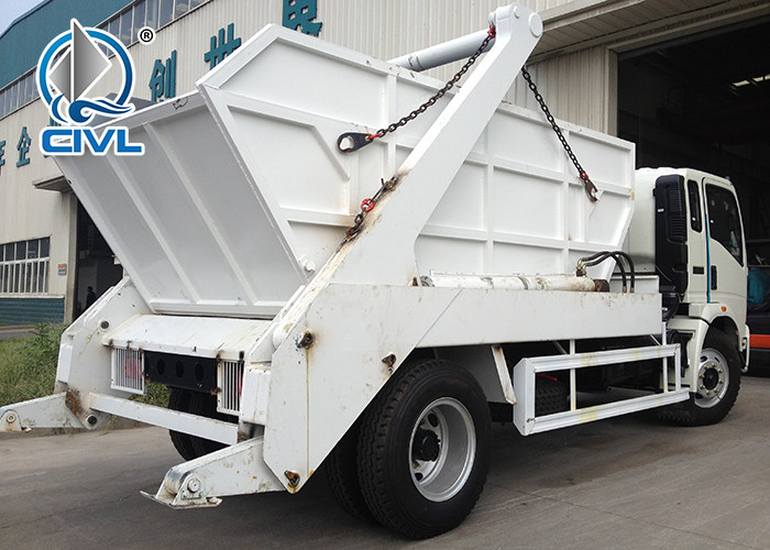 6 Tires Swing Arm Garbage Collection Truck SINOTRUK HOWO 6-10CBM 4X2 ZZ1127G4215C1