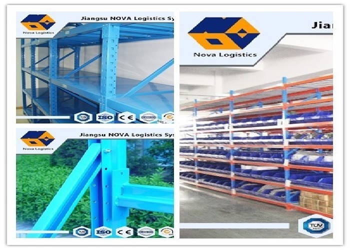 Cold Rolling Steel Longspan Racking With Steel Plywood Deck , Light Duty Rack