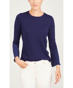 Quality WOMEN'S 60% cotton/20% viscose/15% nylon/5% cashmere KNITTED SWEATER PULLOVER wholesale