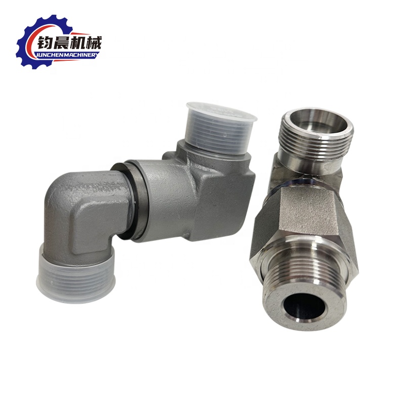 Hexagon Head Carbon Steel 90 Degree Elbow Flange Connection Pressure Thread Pipe Joint