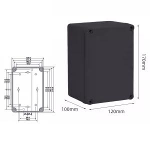 Quality Black Color Plastic Screws IP66 Plastic Weatherproof Junction Box 170*120*100mm wholesale