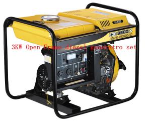 Quality 220 / 230V Air Cooled Open Frame Diesel Generators Low Oil Alarm System wholesale