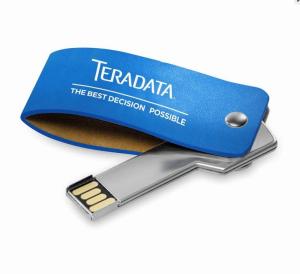Quality 8GB Metal Key Shaped USB Pendrive with Leather Cover wholesale