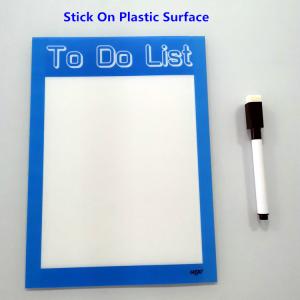 Quality 8.5x11 Inch Dry Erase Self Adhesive Whiteboard Sheets PVC WGO Tape Strips wholesale