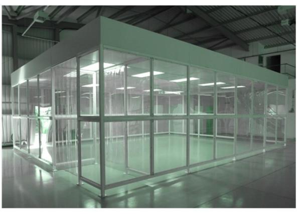 Durable Softwall Clean Room Steel With Powder Coated Frame And Ceiling For