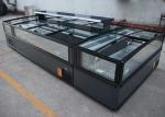 Curved Sliding Glass Top Island Freezer Automatic Defrost 1050 Litres
