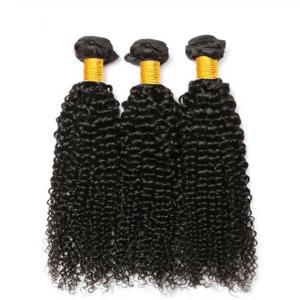 Quality Natural Black Kinky Curly Remy Human Hair Bundles Sew In Weave Bundles Brazilian Bundle Deals wholesale