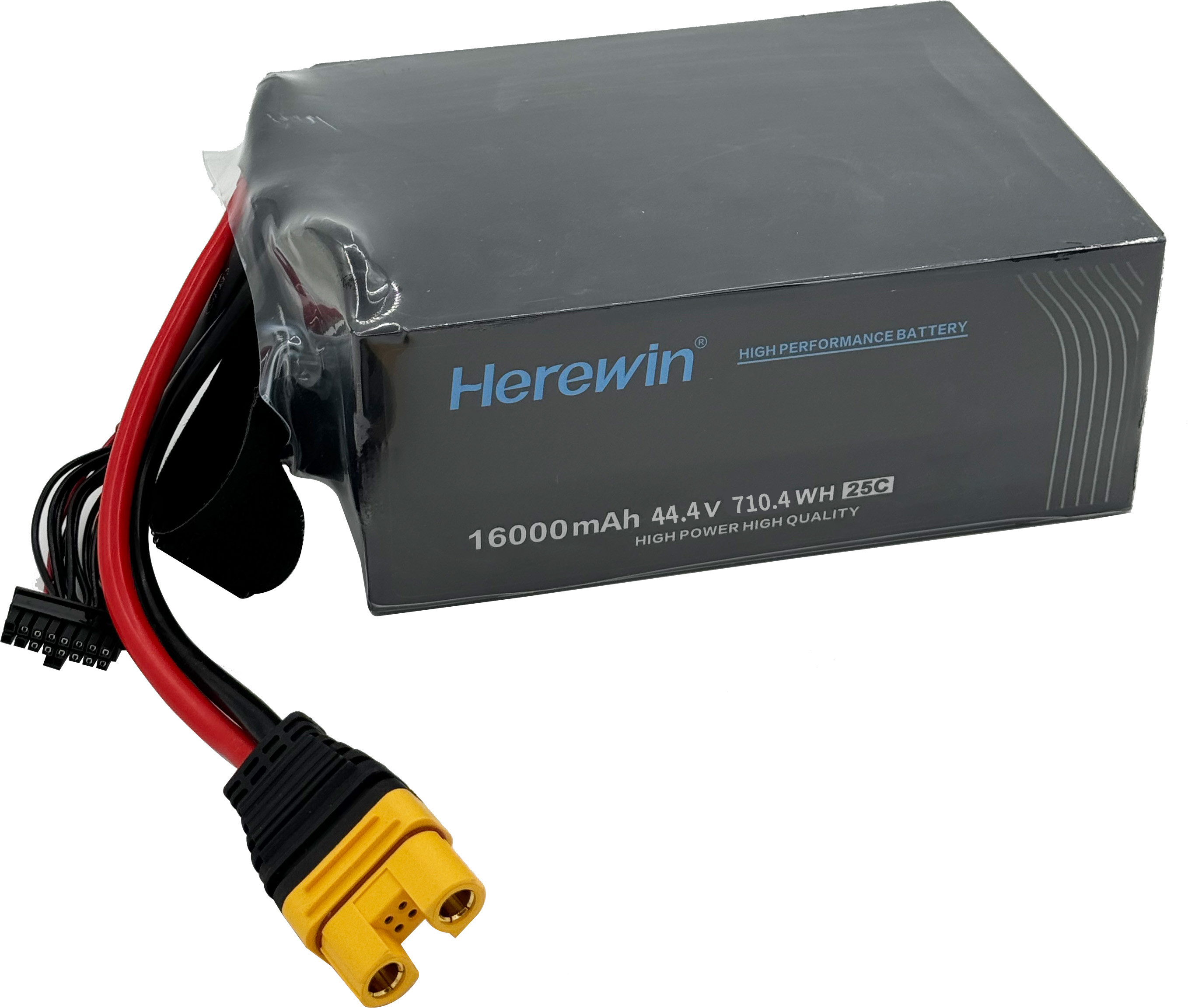 25C Pouch Cell LiPo Soft Pack Drone Battery Herewin 12S 44.4V 16Ah