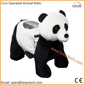 Quality Adult Kid Electric Rechargeable Plush Animal Rides Plush Electric Animal Scooters for Mall wholesale