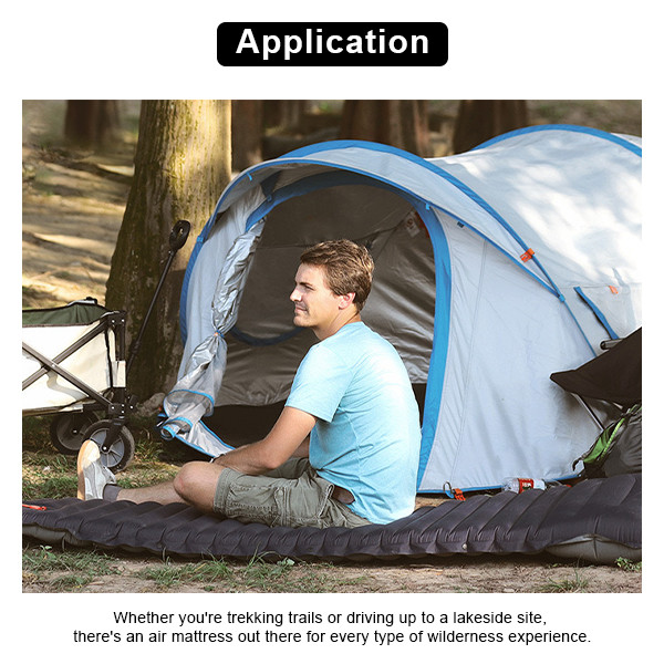 Lightweight Compact Outdoor Sleeping Pad Camping Mattress Pad With Pillow Camping Foldable Mat