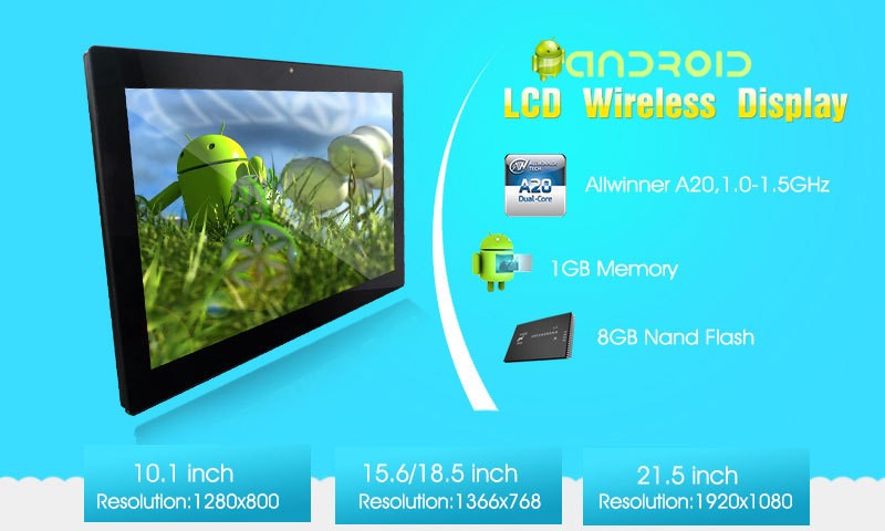 Dual Core 18.5 Inch Commercial Android Tablet With High Performance