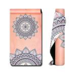 Foldable Travel Suede Yoga Mat Eco Friendly Fitness Pilates Natural Rubber Yoga