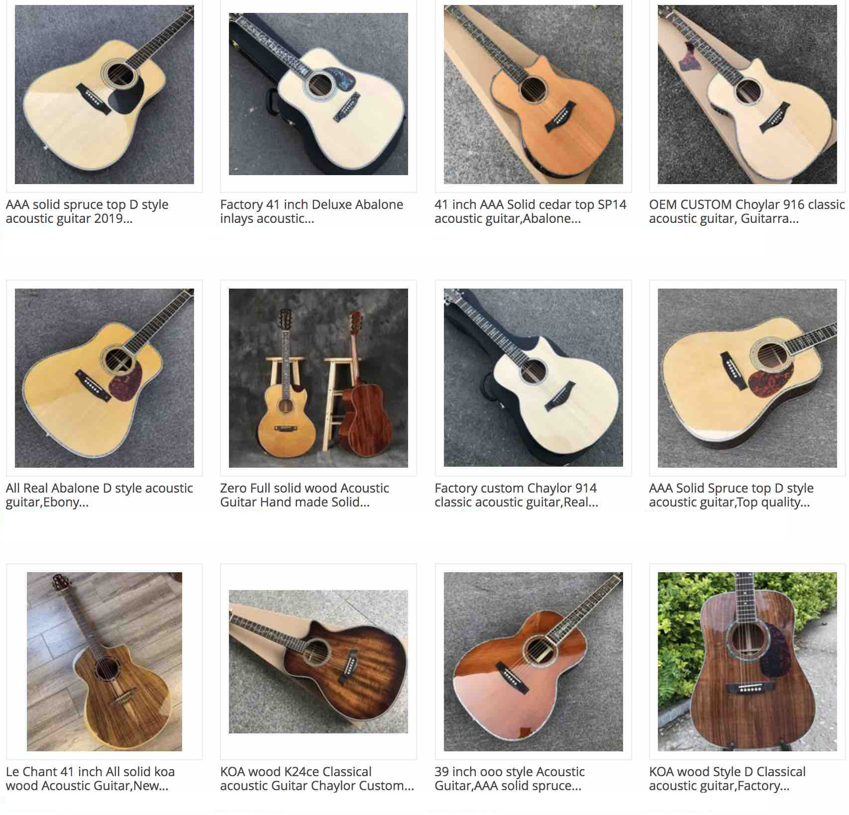 All Real Abalone D style acoustic guitar,Ebony fingerboard OEM custom 41 inches Solid spruce top Guitar Free shipping