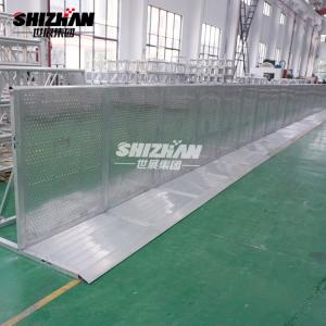 China Aluminum Concert Crowd Control Barricade Lightweight 200*200mm on sale
