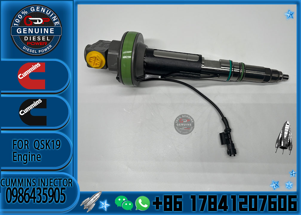 Common Rail Diesel Fuel Injector 0986435905 For Cummins QSK19 QSK38 QSK60
