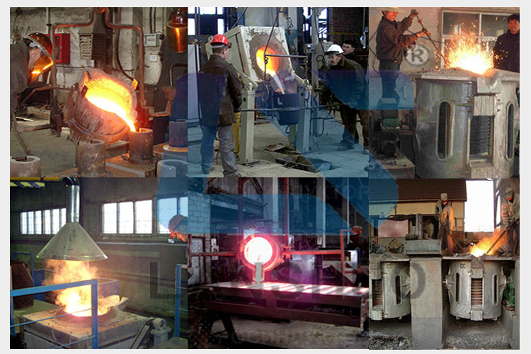 Copper Steel Scrap Cast Iron Metal Induction Melting Furnace Medium Frequency Tilting Induction Melting Furnace