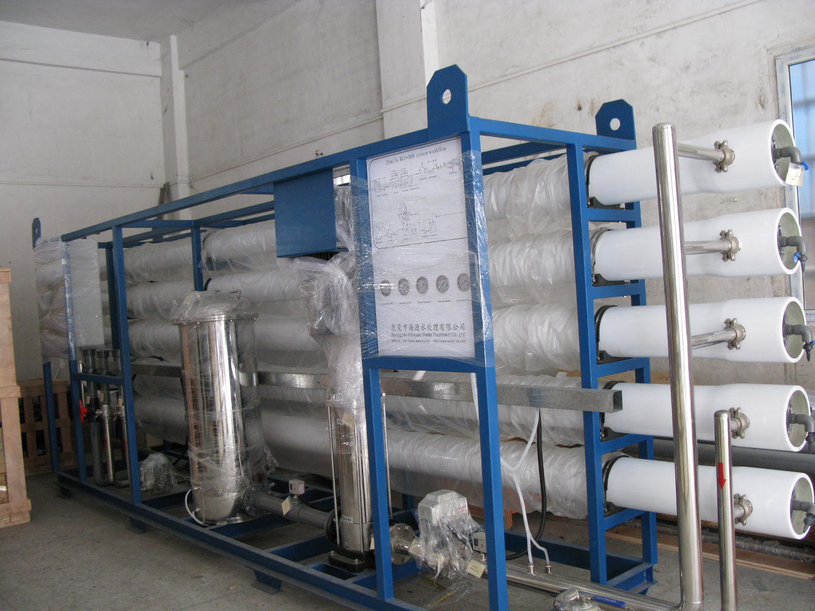 Containerized Ro Water Purifier Plant 21m3hr For Commercial Use
