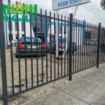 Wrought Iron Tubular Picket Fence Hot Dip Galvanized 1.8x2.4m