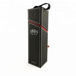 Quality Foldable Soft Touch Lamination PU Leather Wine Box wholesale