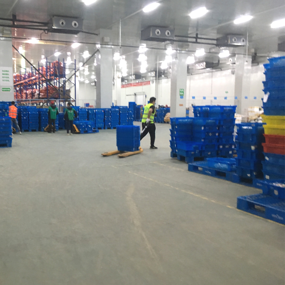Plastic Apple Fruit Box Stack Nest Transport Crate for Heavy Duty Warehouse Solutions