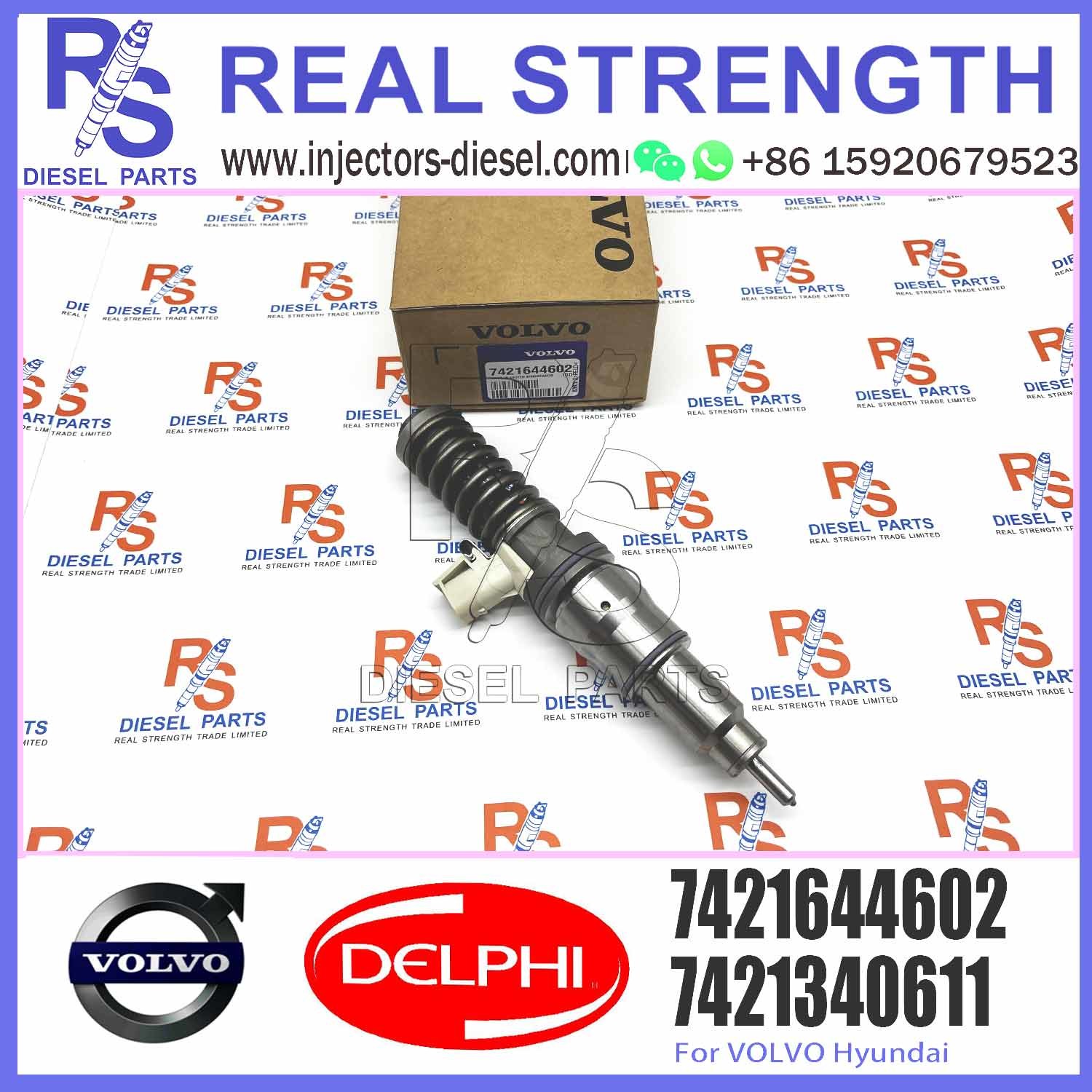 Diesel Fuel Injector 21582101 7421644602 7485000674 7485003951 7421582101 E3.18 for V-O-L-V RENAULT 11LTR EURO3 HI