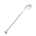 28 cm long stainless steel screw handle mixing spoon Cocktail bartender tools
