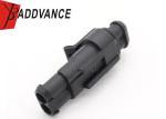2 Way Male Female Tyco AMP Connectors 282104-1 282080-1 Black Color