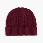 Simple Design Soft Cable Knit Hat / Mens Cable Knit Beanie For Keep Warm