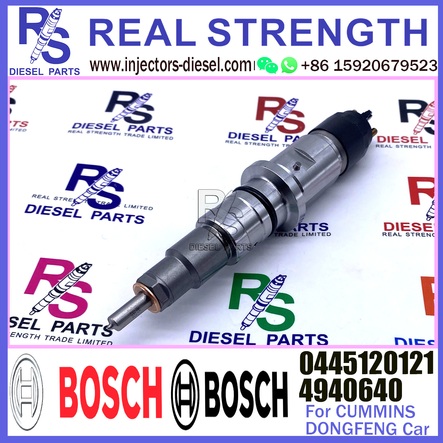 Fuel Injector 0445120121 4940640 Fuel Injector Assembly 4940640 0445120121 For Dongfeng Tianlong Cummins Isle8.9 Engine
