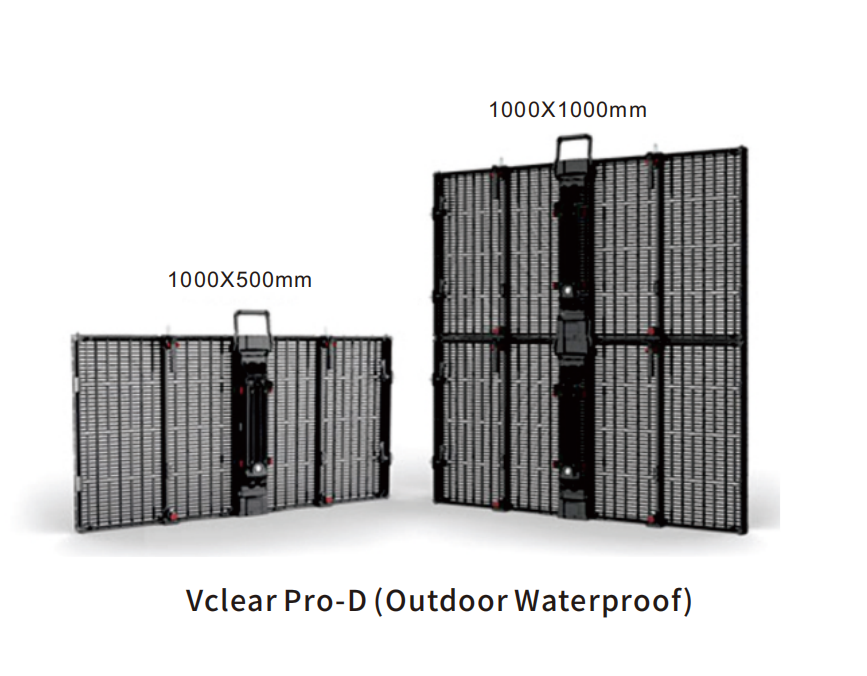 Outdoor Large Advertising LED Grille Screen Waterproof Transparent