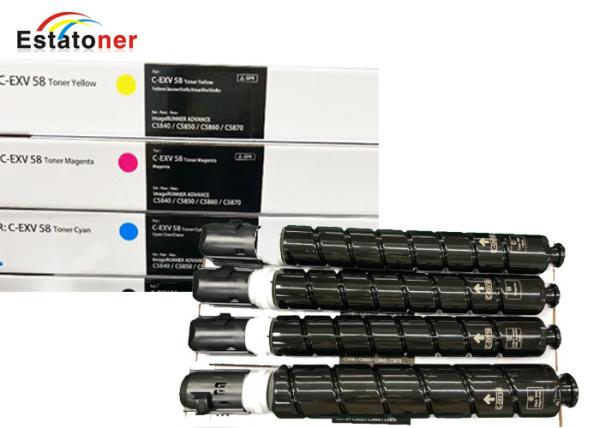 Canon C-EXV58 CMYK Multipack Full Set of 4 Copier Toner Cartridge For Canon