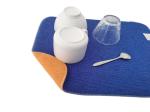 Blue Orange Microfiber Dish Mat Draining Board Mats For Counter 30x46cm