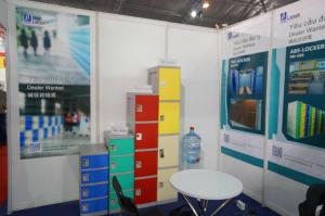 Quality Anti - Corrosion 5 Tier Red Storage Lockers Strong / Beautiful For Supermarket wholesale