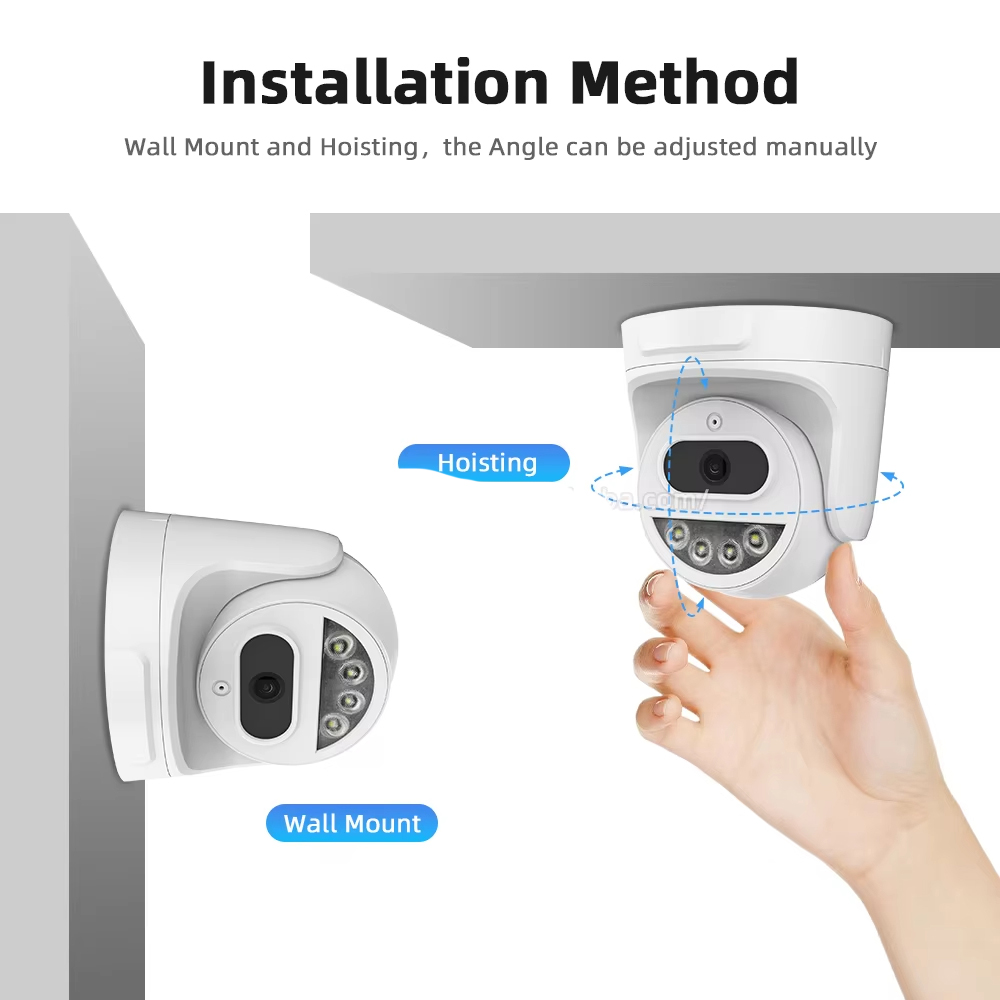 IP Night Vision Dome Network Camera with Audio 2K 4MP Indoor Security Cctv POE IP Dome Camera