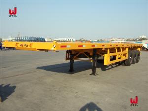 Quality CCC Axle Truck Semi Trailers 40t Flatbed Tractor Trailer wholesale