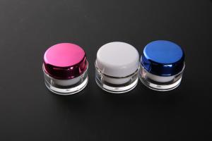 Quality Gift Packaging 5ml PMMA Mini Cosmetic Containers / Empty Cosmetic Jars wholesale
