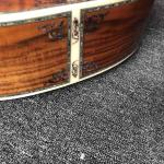 AAA Deluxe Solid KOA Top 41" Abalone Inlays Ebony Fingerboard Acoustic Guitar