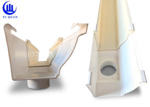 Quality PVC White Plastic Rain Gutters Lead - Free Outlet Rainwater Collection wholesale