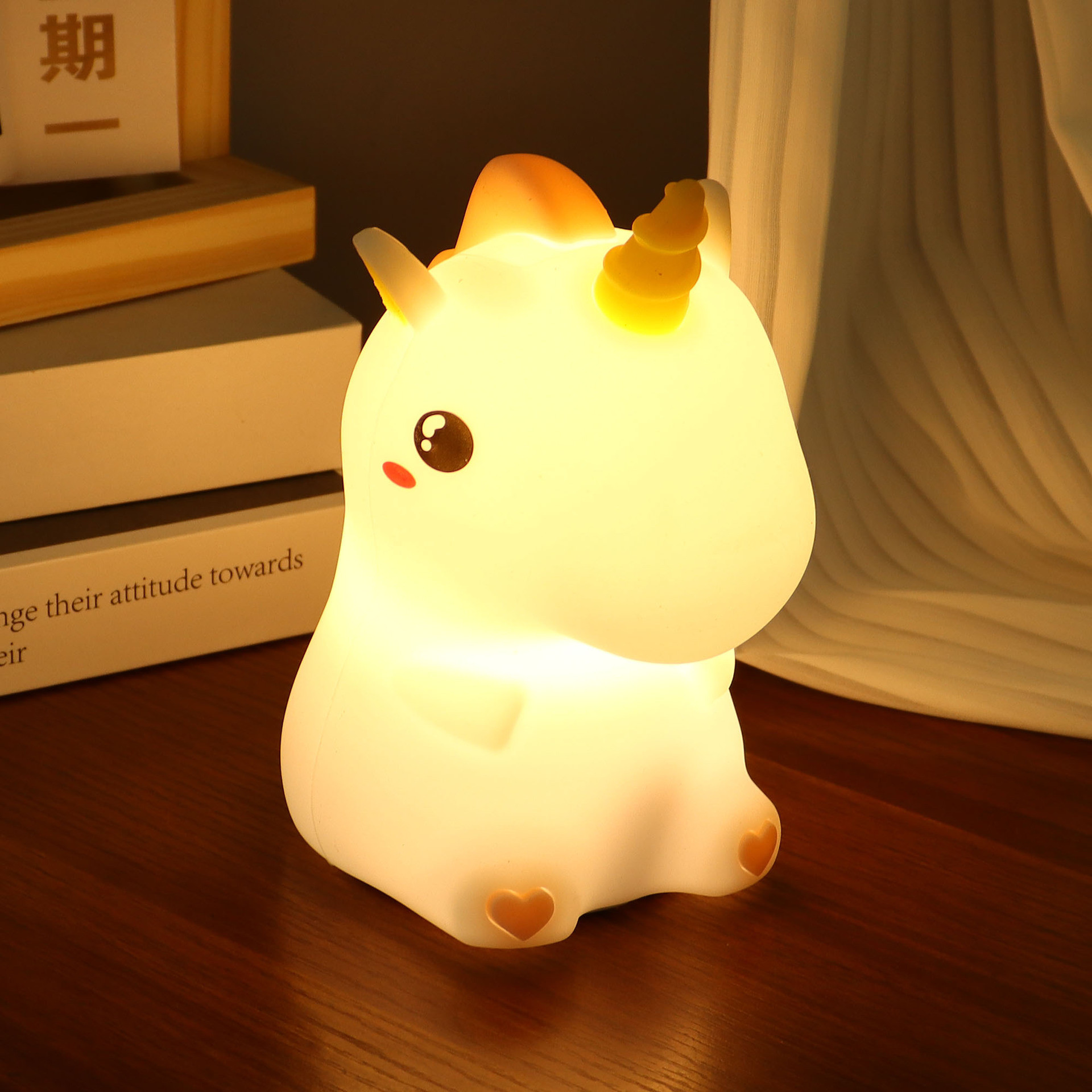 Waterproof and Good Flexibility Kids Night Light for Rechargeable Toddler 16 Colors Lamp
