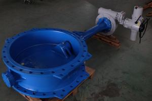 Quality Double Flange Wafer Type Pneumatic Butterfly Valve Actuated wholesale