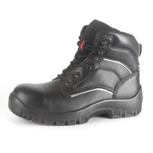 Quality Black Half Knee Boots Slip Resistant Steel Toe Mining Boots Customized wholesale