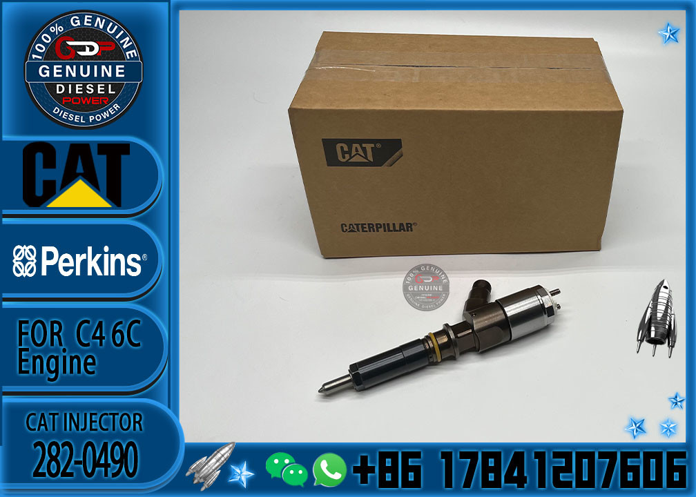 Diesel engine fuel injector 282-0490 2645A709 for 321D excavators engine diesel C6.6 C6.4 C4.2 injector