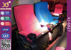 Quality Luxury Cinema Seat Fabric Upholstery Stadium Theater Seating With Cup Holder wholesale