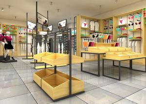 Quality High Class Underwear Display Stand Racks For Cloth Shop Wood Material wholesale